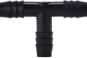 1/2 Schwarz Polyethylene Hose Barb Tee 33433B Positiv verstärkend - HaustierPro