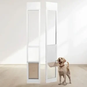 10 1/4" x 16 1/4" Dog Door for Sliding Glass Door Anpassbar Height Doggy Door for Sliding Doors for Medium-Sized Dogs - HaustierPro