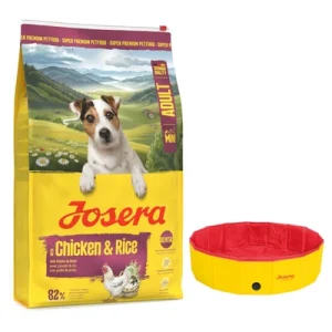 10 kg / 12,5 kg Josera + Ø 120 x H 30 cm Hundepool Pet gratis! Mini Huhn & Reis 10 kg