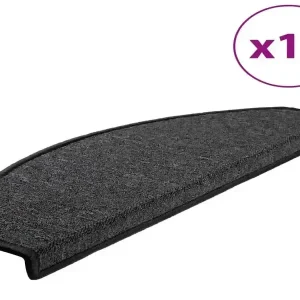 15 Stk. Treppenmatten Anthrazit 65 x 24 x 4 cm - HaustierPro