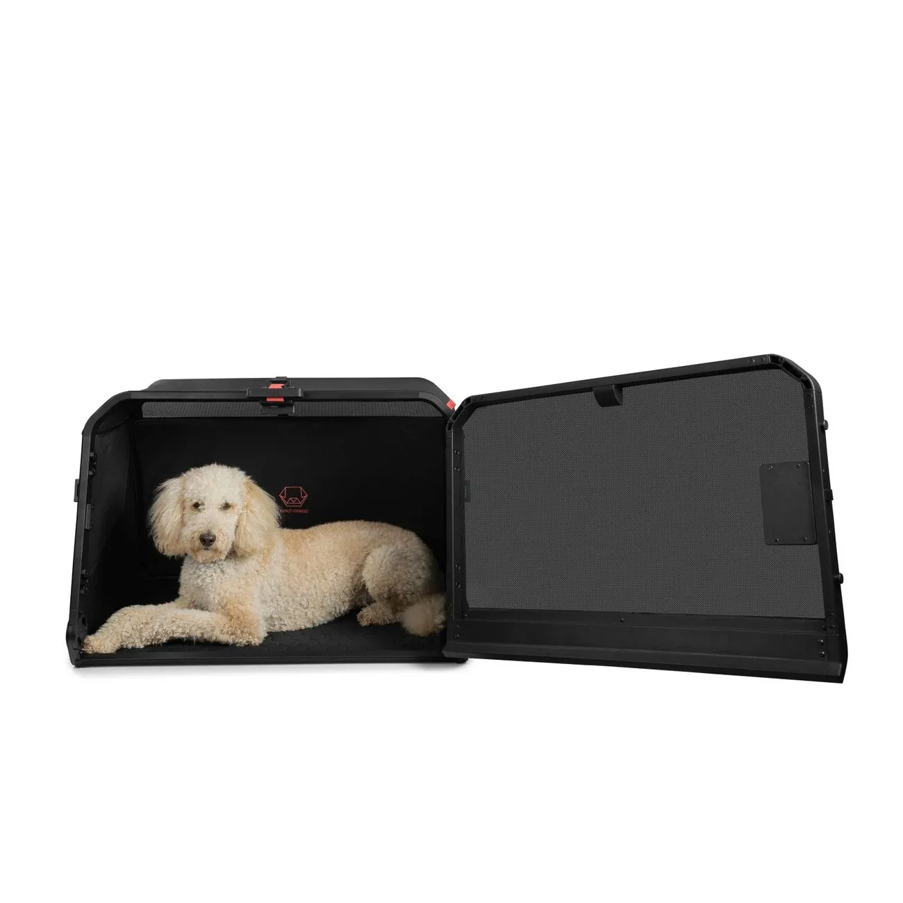 1one1 Hundetransportbox Origami – klappbar per Knopfdruck, Aluminium, S–XL - Image 2