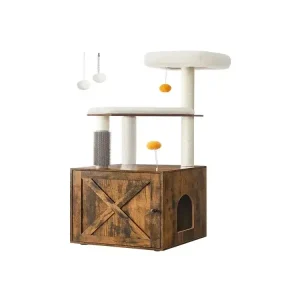 2-in-1 zeitgemäßer Katzenbaum Größe 60x50cm - HaustierPro