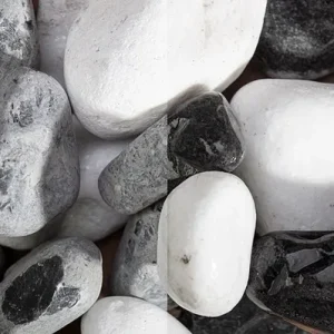 25 Säcke a´20Kg, Panda getrommelt, 40-60 mm, Sand, weiß, schwarz - HaustierPro