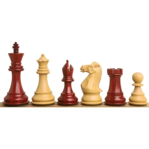 3,9" Professionelles Staunton-Schachspiel – nur Schachfiguren – beschwertes Rosenholz - HaustierPro