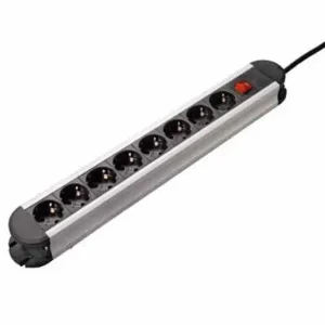 47858 ALU STECKDOSENLEISTE 8F. - Aluminium - HaustierPro