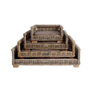 51 Degrees North Rattan Bed