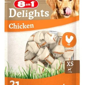 8in1 Delights Kauknochen Chicken Value Bag XS