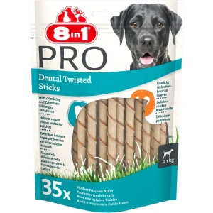 8in1 Delights Twisted Sticks Pro Dental 35 Stück