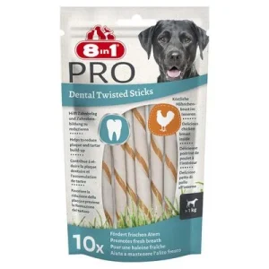 8in1 Pro Dental Twisted Sticks Huhn 10 Stück