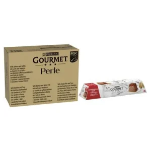 96 x 85 g Jumbopack Gourmet Perle + 12 x 57 g Revelations Mousse gratis! Fisch-Mix in Sauce