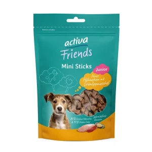 activa Friends Mini Sticks Hühnchen mit Grünlippmuschel 120g | DAS FUTTERHAUS