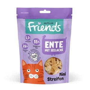 activa friends Streifen Ente & Lachs 50g | DAS FUTTERHAUS