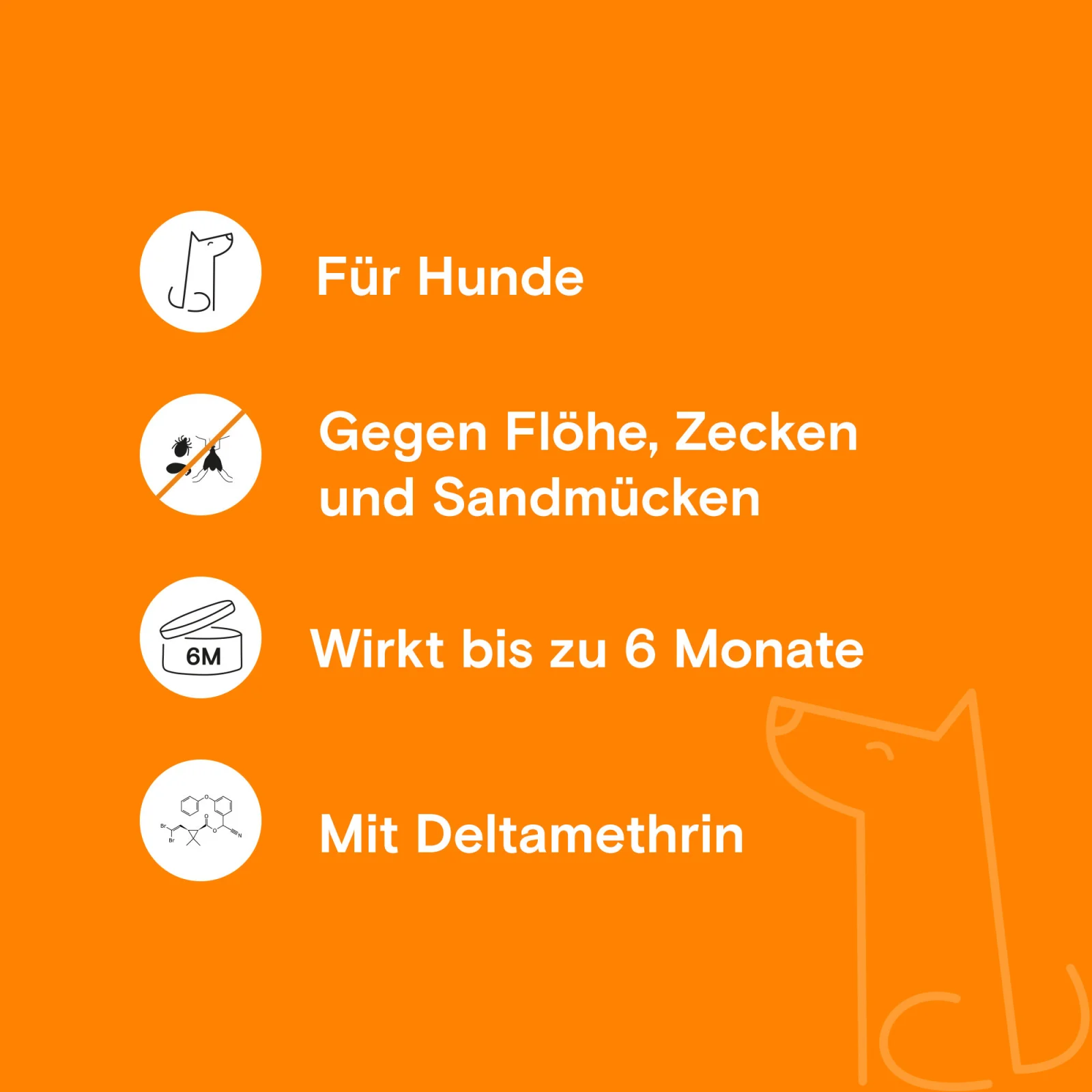 Adimere Floh- und Zeckenhalsband Hund - Image 2