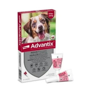 Advantix® 250 Spot-on für Hunde, von 10 bis 25 kg 4 Pipetten x 2,5 ml