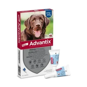 Advantix® 400 Spot-on für Hunde, von 25 bis 40 kg 4 Pipetten x 4,0 ml