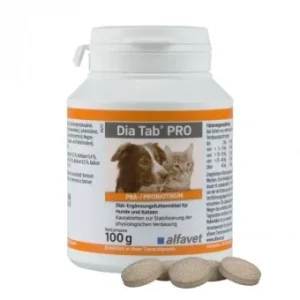 Alfavet Dia Tab Pro für Hunde und Katzen für die Verdauung 100 g