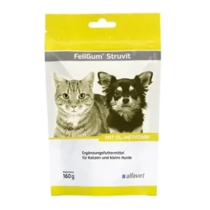 Alfavet FeliGum Struvit für Hunde und Katzen mit Sruvitkristallen 160g