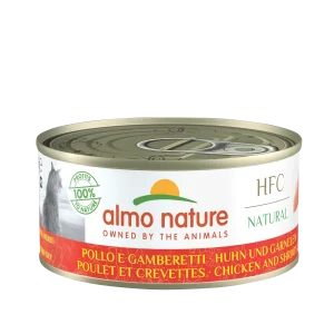 Almo Nature Cat - Dose Natural & Huhn und Garnelen