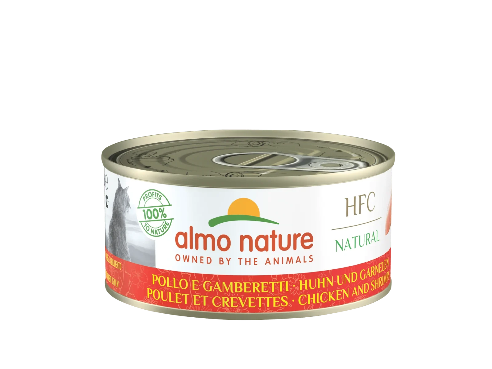 Almo Nature Cat - Dose Natural & Huhn und Garnelen