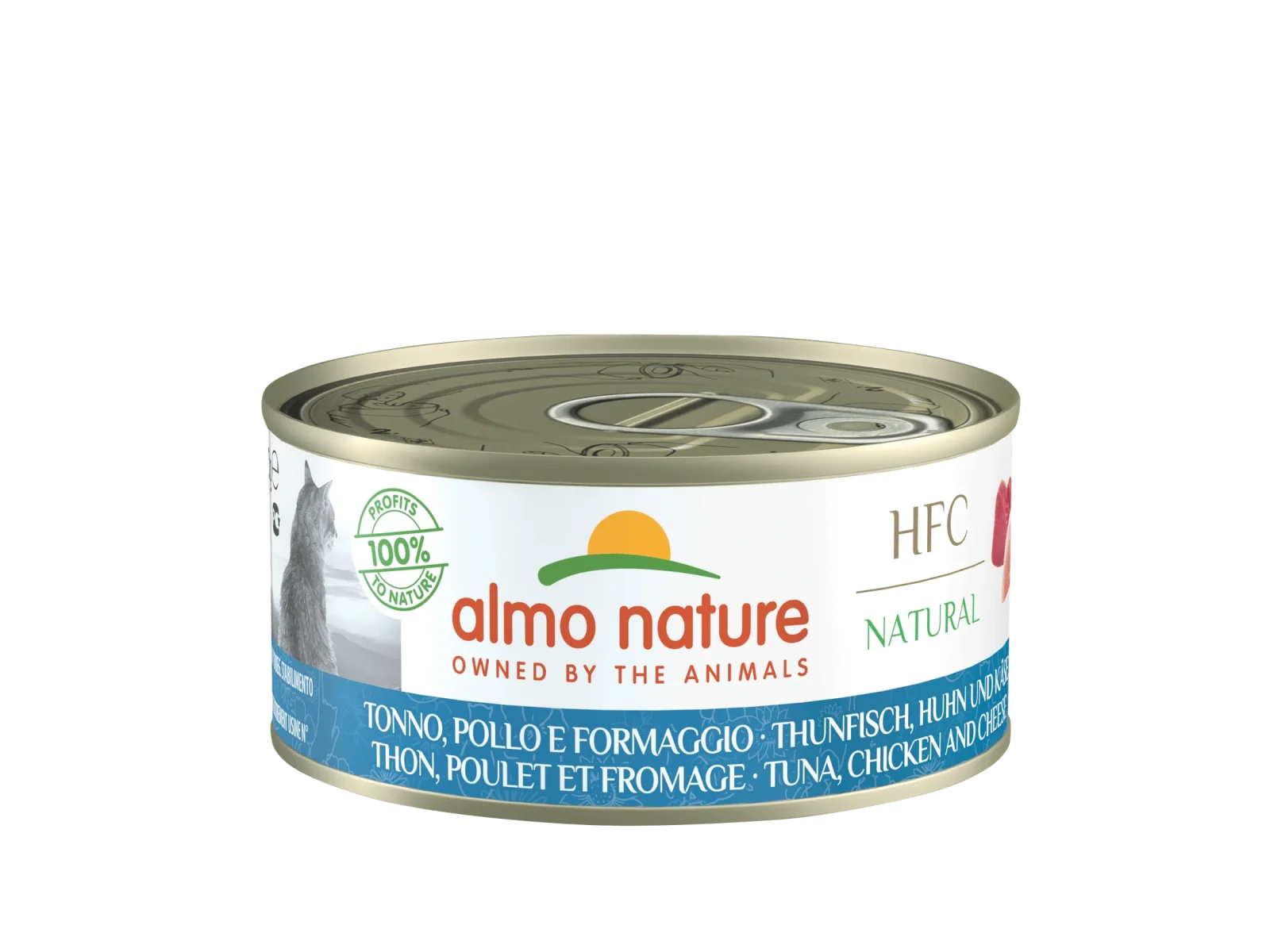 Almo Nature Cat - Dose Natural & Thunfisch, Huhn und Käse