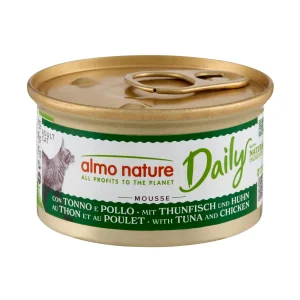 Almo Nature Daily Menu Mousse Katzenfutter - Dosen - Thunfisch und Huhn