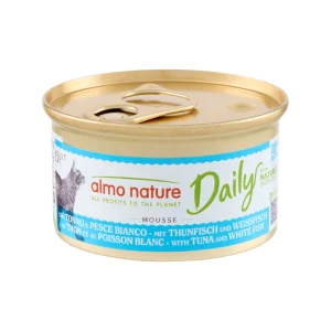 Almo Nature Daily Mousse Katzenfutter - Dosen - Thunfisch und Kabeljau