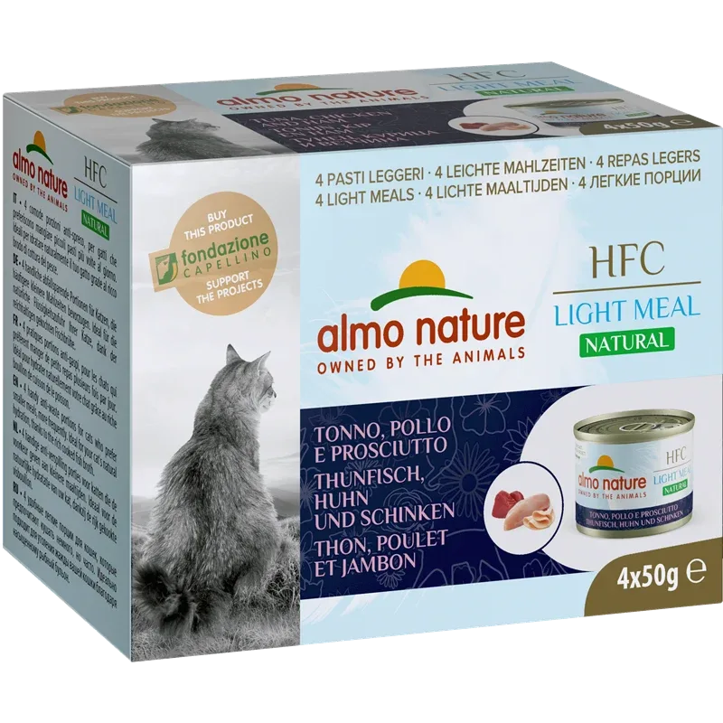 Almo Nature Dose MP Light Meal Thunfisch, Huhn, Schinken 200 g