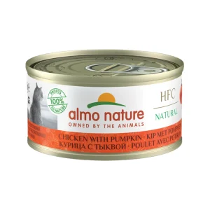 Almo Nature HFC 70 Natural Katzenfutter - Dosen - Hühn und Kürbis