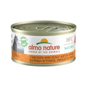 Almo Nature HFC 70 Natural Katzenfutter - Dosen - Hühn und Thunfisch