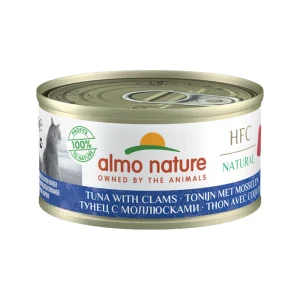 Almo Nature HFC 70 Natural Katzenfutter- Dosen - Thunfisch & Muscheln