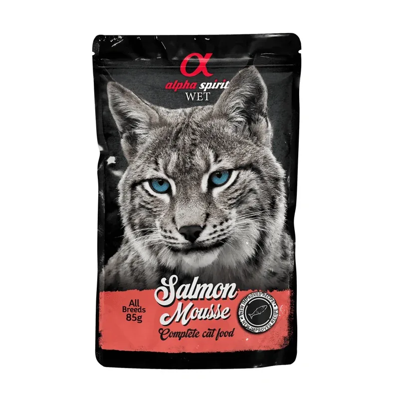 alpha spirit Cat Pouch Mousse Salmon