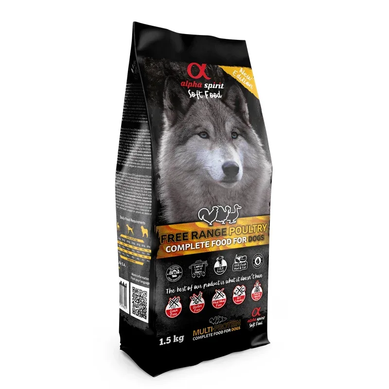 alpha spirit Dog Complete Soft Food Freiland-Geflügel