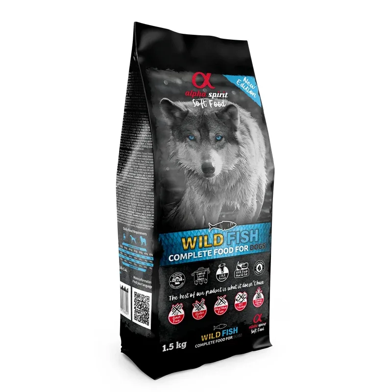 alpha spirit Dog Complete Soft Food Wild Fish