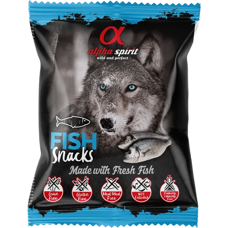 alpha spirit Snacks Bag gewürfelt Fisch 50 g