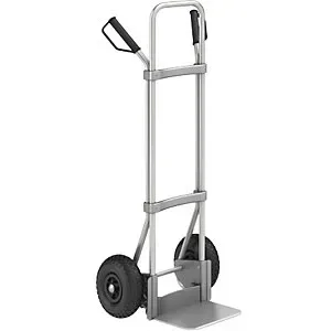 Aluminium-Sackkarre, Schaufel-BxT 280 x 250 mm, Alu, Luftbereifung. - HaustierPro