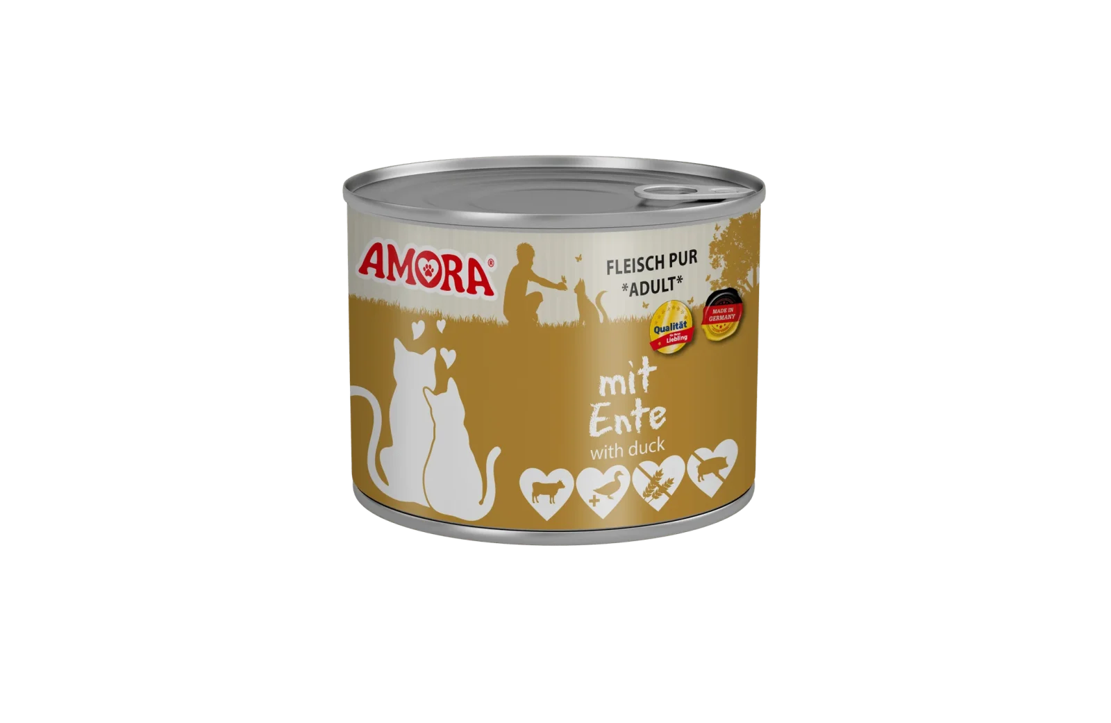 AMORA Cat Fleisch Pur mit Ente