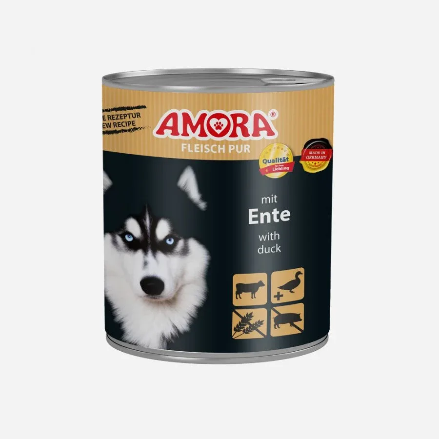 AMORA Dog Fleisch Pur mit Ente