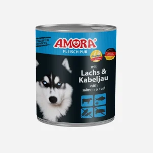 AMORA Dog Fleisch Pur mit Lachs und Kabeljau