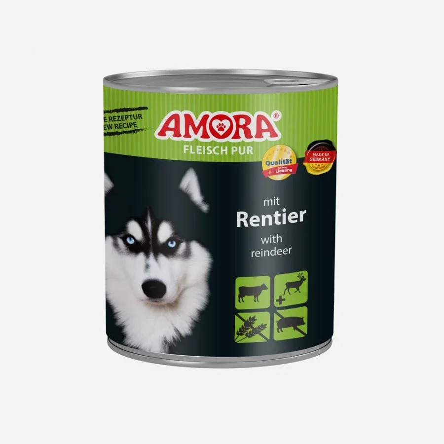 AMORA Dog Fleisch Pur mit Rentier - Image 2