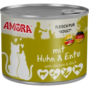 AMORA Fleisch Pur Adult Huhn & Ente 200 g