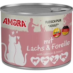 AMORA Fleisch Pur Adult Lachs & Forelle 200 g
