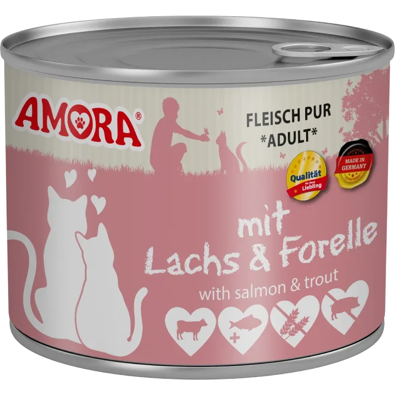 AMORA Fleisch Pur Adult Lachs & Forelle 200 g