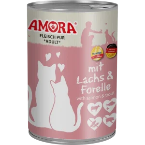 AMORA Fleisch Pur Adult Lachs & Forelle 400 g