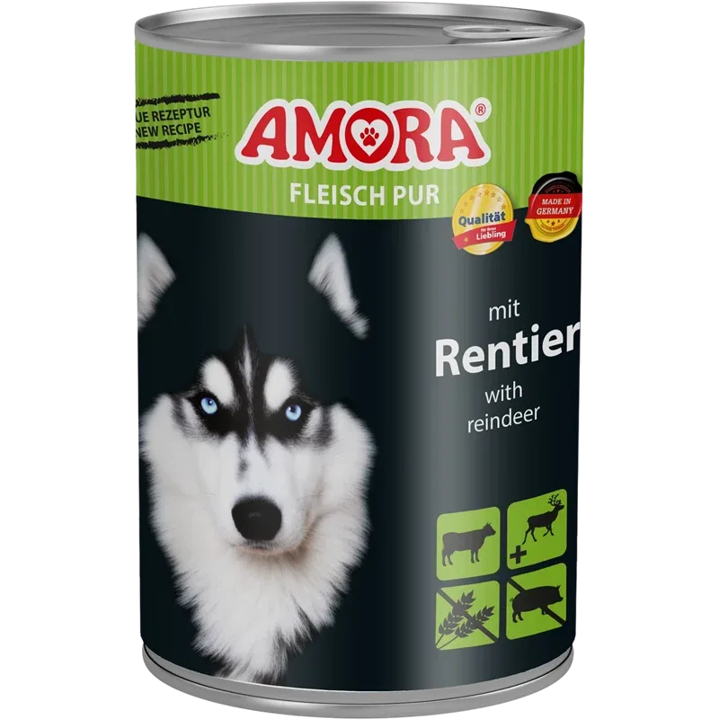 AMORA Fleisch Pur Adult Rentier 400 g
