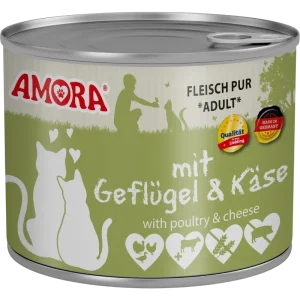 AMORA Fleisch Pur Geflügel & Käse 200 g