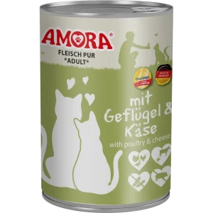 AMORA Fleisch Pur Geflügel & Käse 400 g