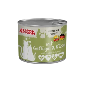 AMORA Fleisch Pur mit Geflügel+Käse