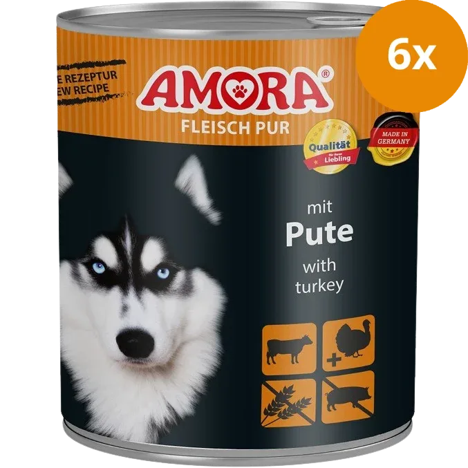 AMORA Fleisch pur Pute 800 g - Image 2