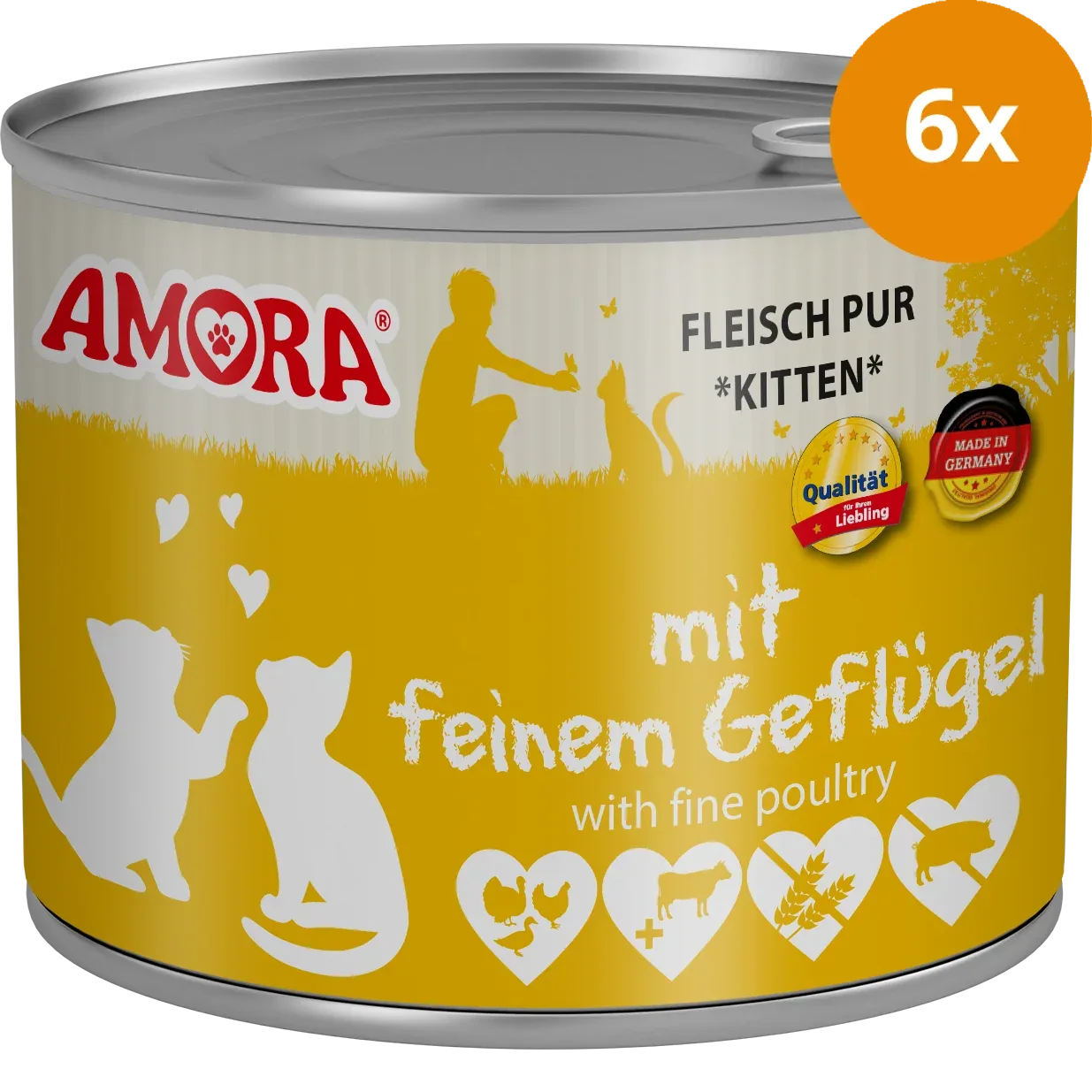 AMORA Katzenkinder mit Geflügel 200 g - Image 2