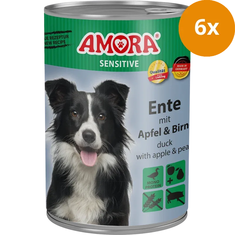 AMORA Sensitive Ente, Apfel & Birne 400 g - Image 2